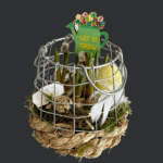 Easter Basket with Daffodil Bulbs