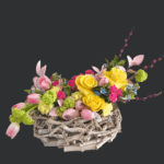 Egg Nest with Natural Flowers