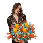 Christmas Table Arrangement - Colorful Christmas